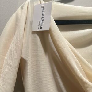 Elegant Cream Draped Top